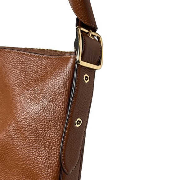 Coach Val Duffle With Refined Pebble Leather In Redwood Retail $398 NWOT - Picture 5 of 15